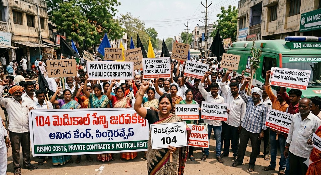 104 Medical Services Controversy in Andhra Pradesh: Rising Costs, Private Contracts and Political Heat