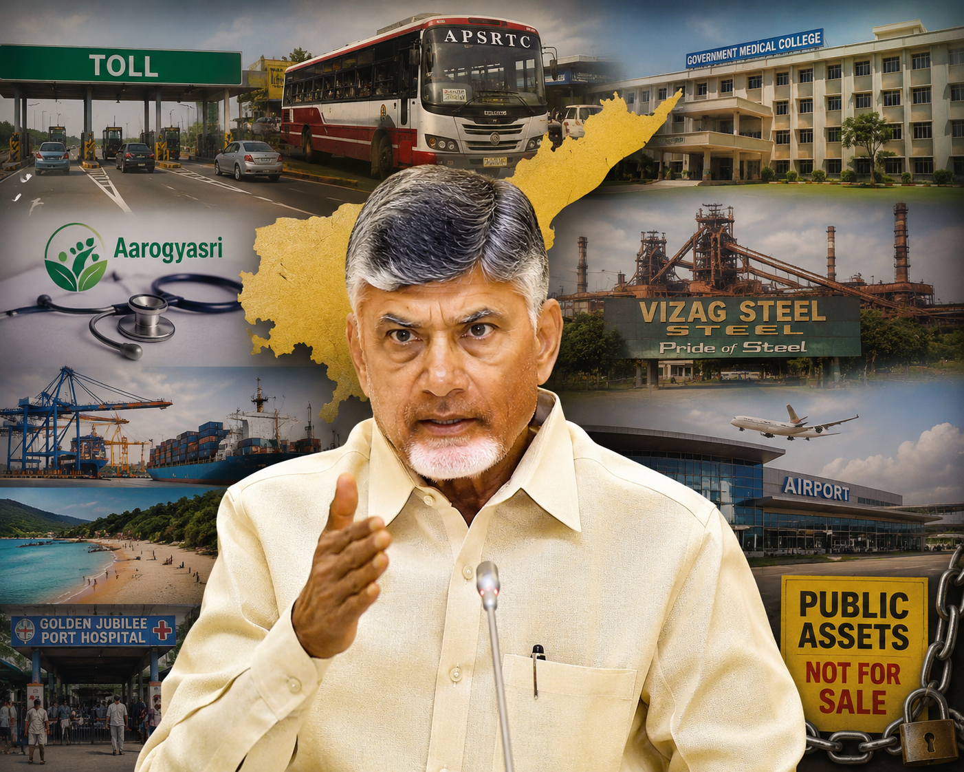 Is Andhra Pradesh Heading Toward Large-Scale Privatization? Growing Concerns Over Public Assets and Welfare Sectors