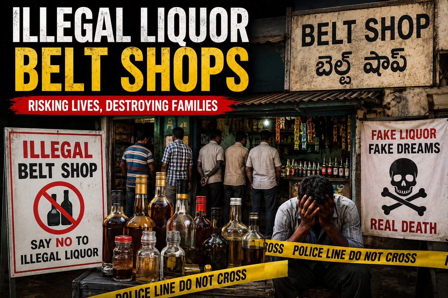 Andhra Pradesh Illegal Liquor Belt Shops Deaths