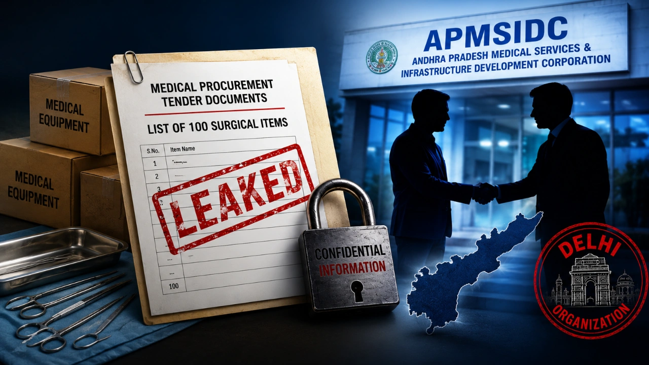 APMSIDC Surgical Supplies Tender Leak Andhra Pradesh Healthcare Controversy
