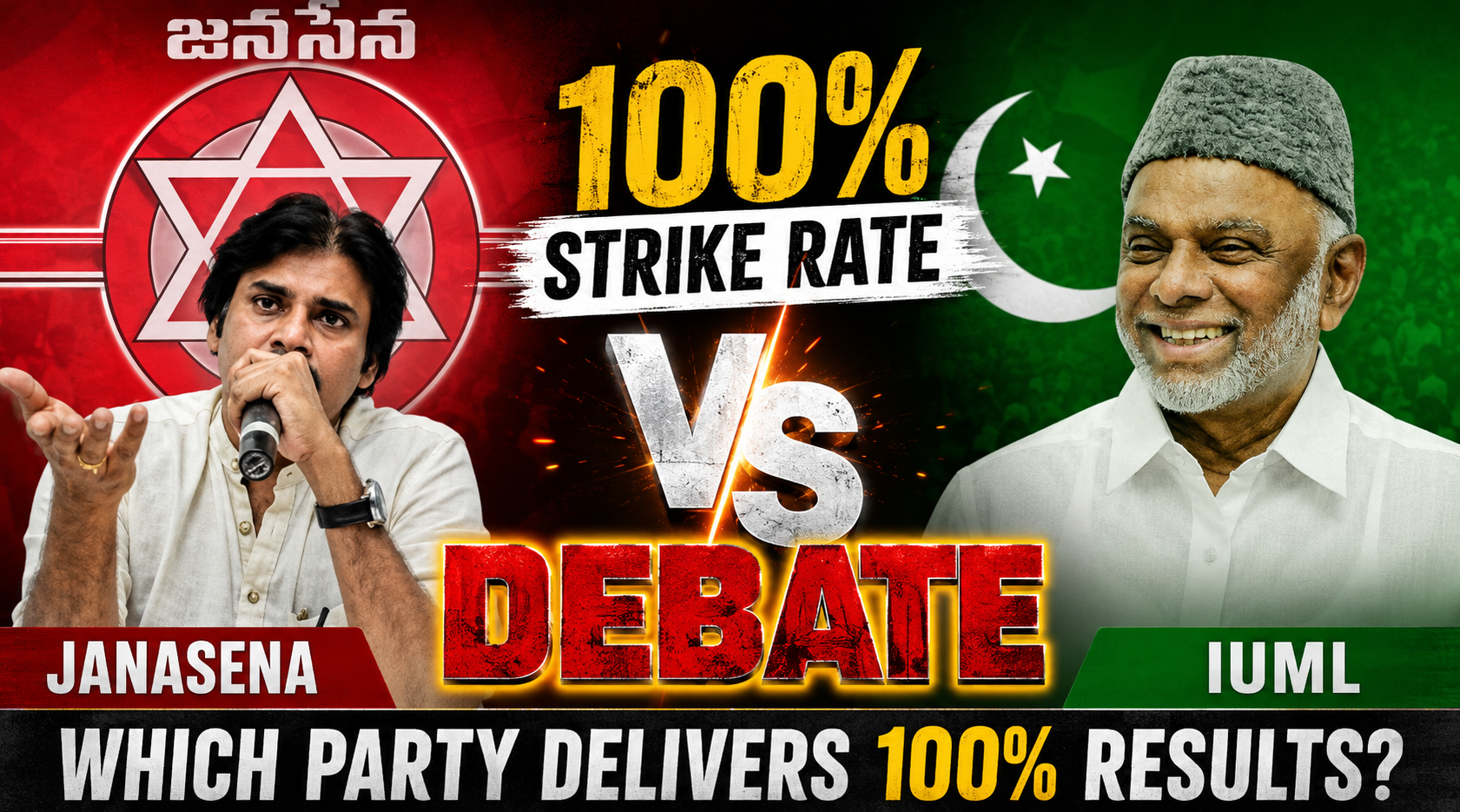 100-percent-strike-rate-debate-jana-sena-iuml-politics