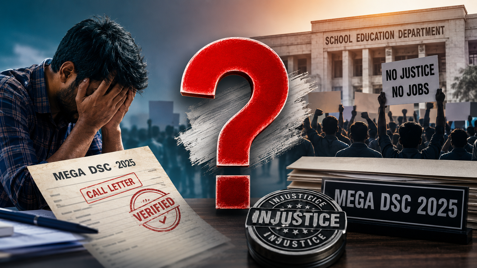 Mega DSC 2025 Recruitment Process Sparks Major Controversy in Andhra Pradesh