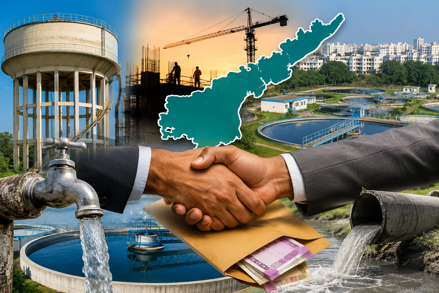 AMRUT 2.0 Tender Scam: Allegations of ₹5,513 Crore Contract Irregularities Rock Andhra Pradesh