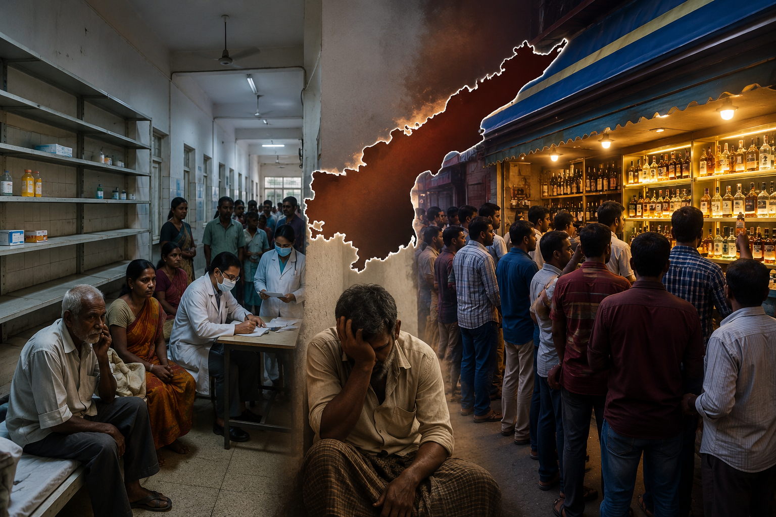 Healthcare Neglected, Liquor Expanded? Growing Debate Over Andhra Pradesh’s Priorities