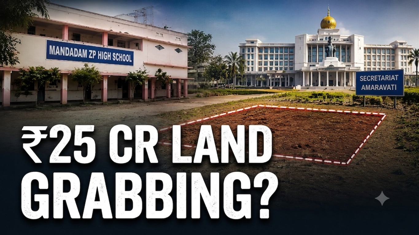 ₹25 Crore School Land Allegedly Encroached in Amaravati; Why Are Authorities Silent?