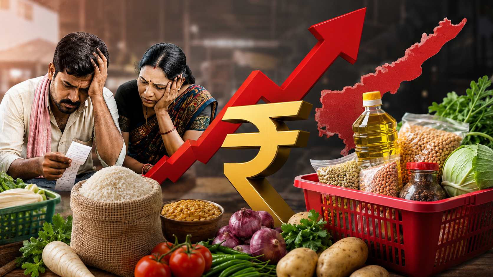 Andhra Pradesh Inflation Soars, Pushing Common People into Financial Distress