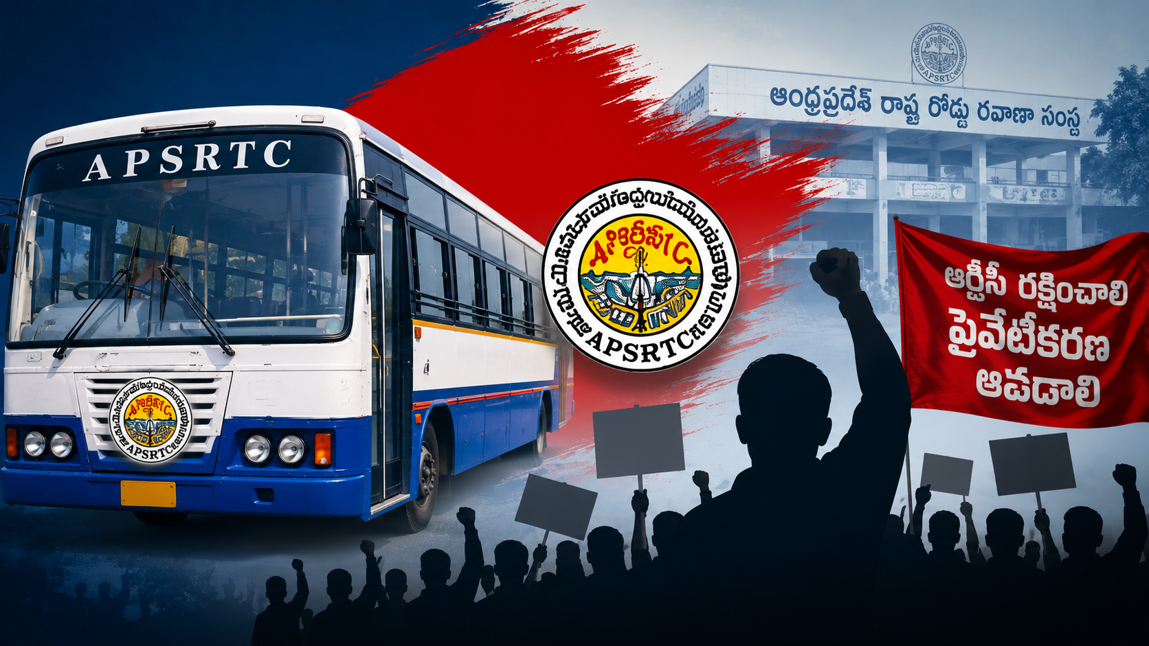 APSRTC Depots Being Handed Over to Private Firms in the Name of Electric Buses? Employees' JAC Calls for Statewide Agitation