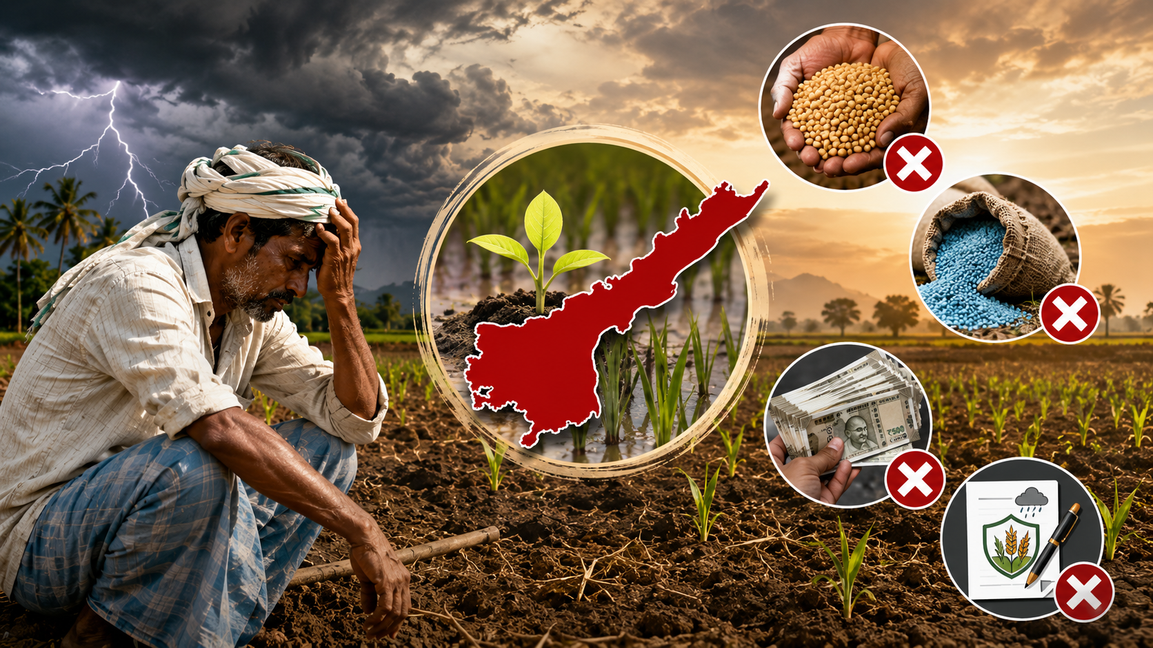 Dark Clouds Over Farmers Before Eruvaka: From Investment Support to Crop Insurance, Challenges Mount Ahead of Kharif