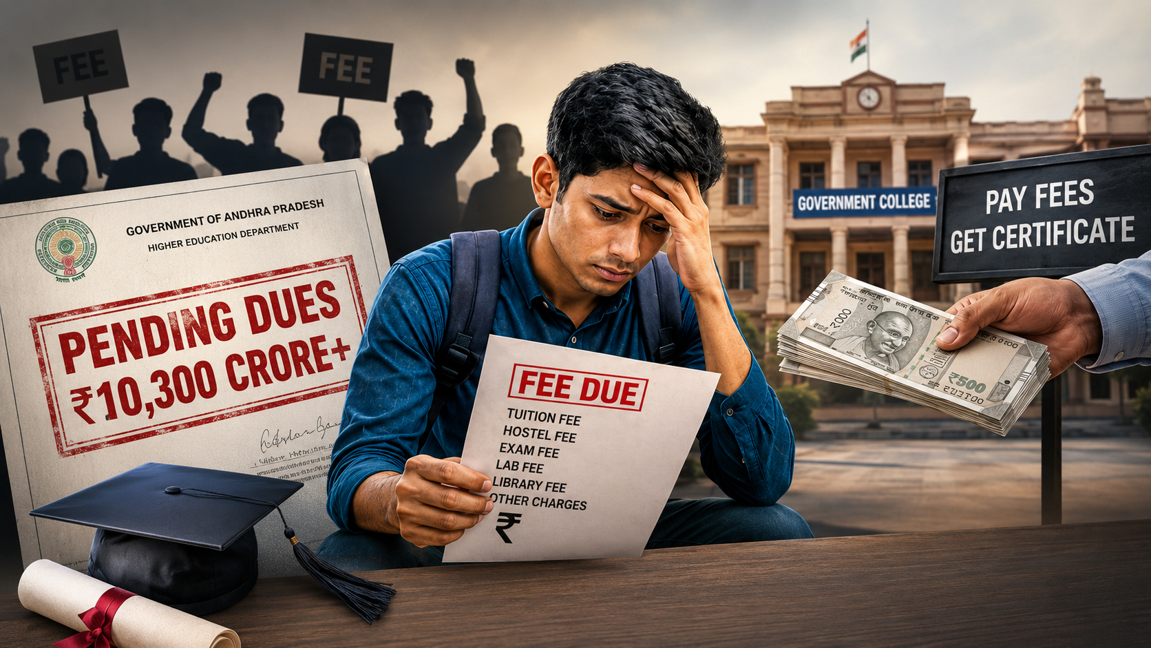 Fee Reimbursement Crisis Puts Higher Education in Andhra Pradesh Under Pressure