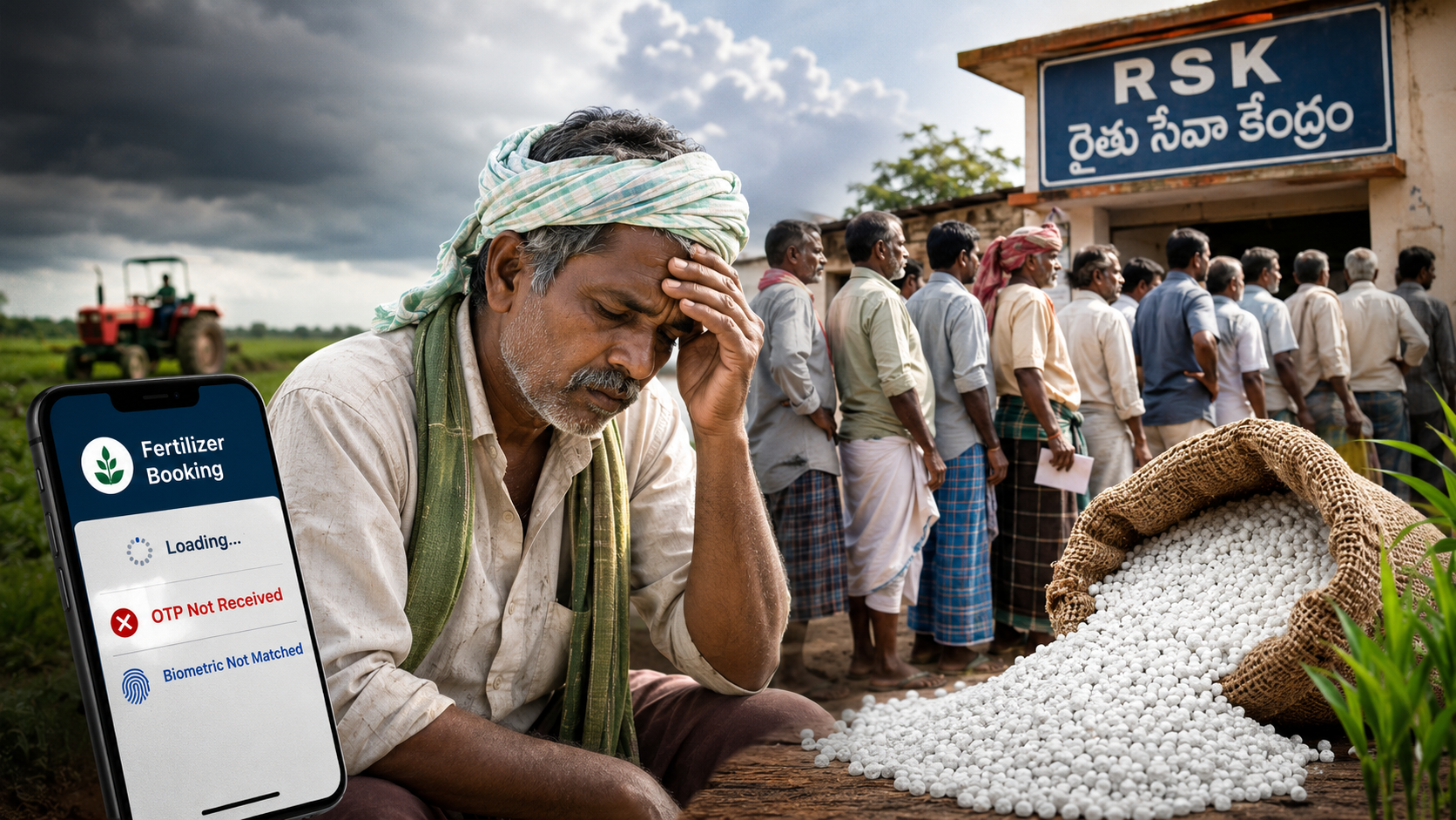 Farmers Struggle for Urea: App, OTP & Biometric Verification Turn Kharif Season into an Ordeal