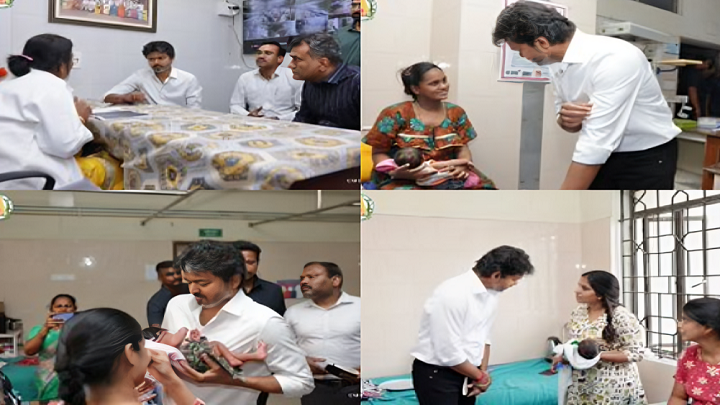 Tamil Nadu CM Vijay Conducts Surprise Inspection at Government Children's Hospital