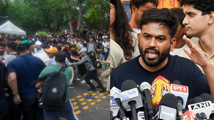 Abhijeet Deepke Arrested During 'Chalo Sansad' March; Tensions Escalate in New Delhi
