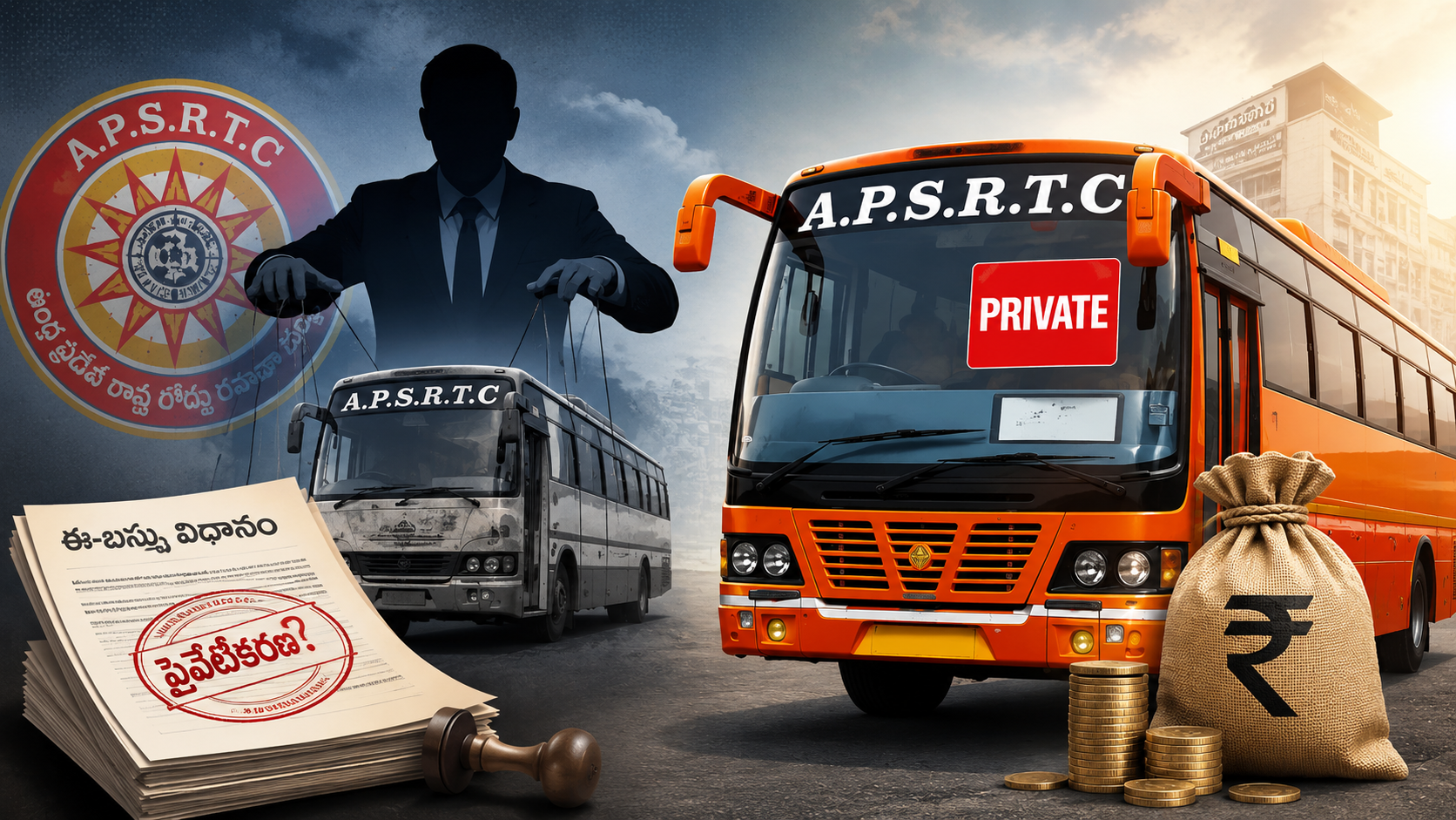 APRTC Privatization Row: Chandrababu Government Faces Criticism Over Proposed E-Bus Policy