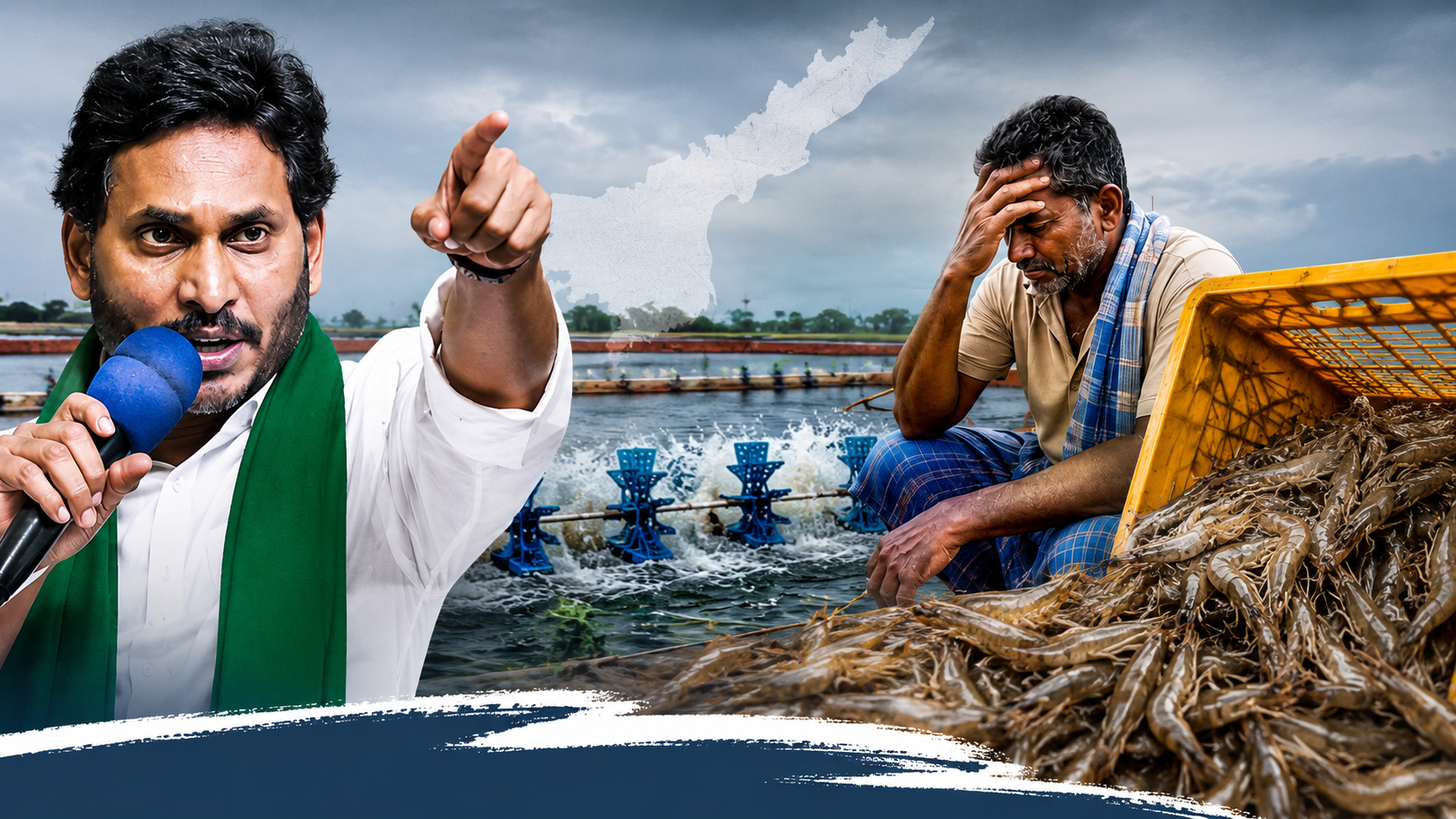 Aqua Sector in Andhra Pradesh in Deep Crisis, Alleges YS Jagan; Assures Support to Farmers