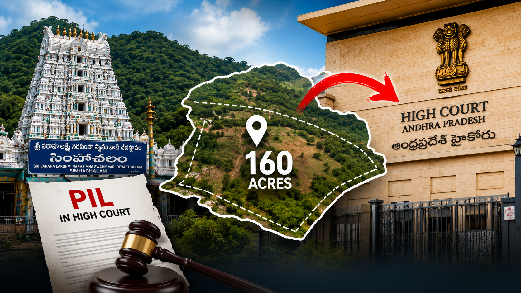 Public Interest Litigation Filed Over Allocation of Simhachalam Devasthanam Lands in Visakhapatnam