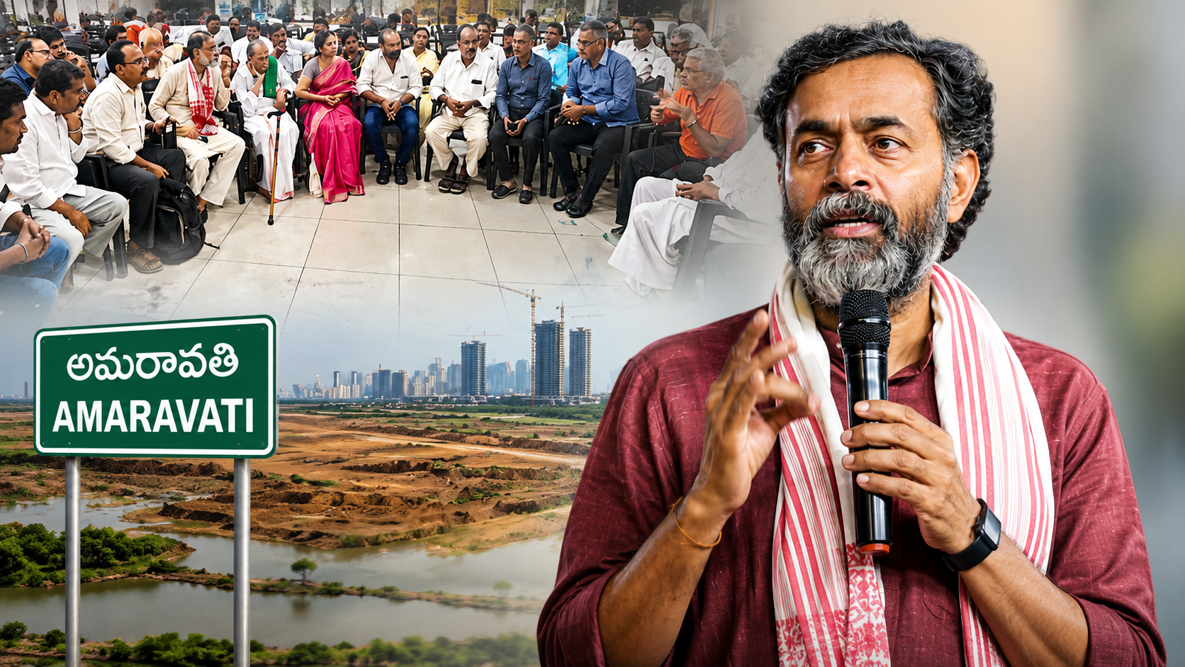 Amaravati Land Controversy: Yogendra Yadav Raises Serious Questions Over Land Pooling