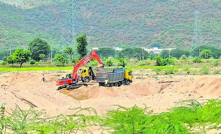 Sand Mining in Papaghni River Raises Concerns as Locals Question Movement of Heavy Vehicles