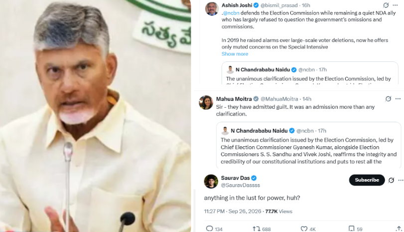Chandrababu Backs ECI Decision.. Faces Strong Criticism on Social Media!