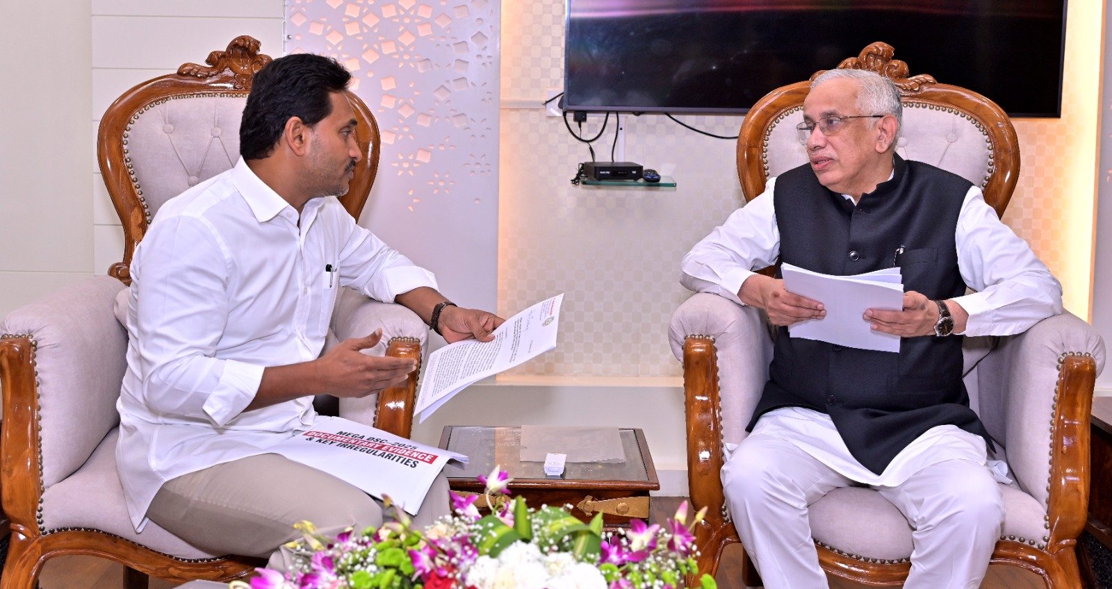 Jagan Meets Andhra Pradesh Governor, Raises Questions Over DSC Recruitment Process