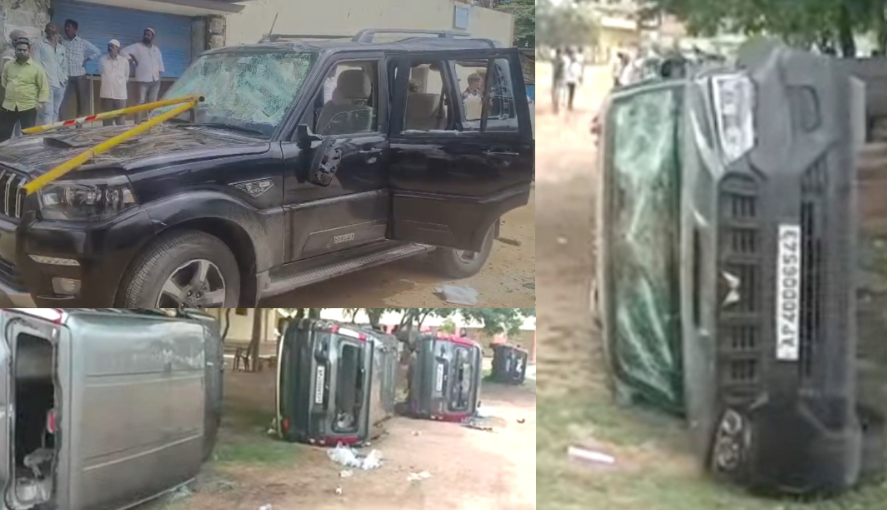 Election Tensions in Punganur: Stones Pelted at Mithun Reddy’s Convoy