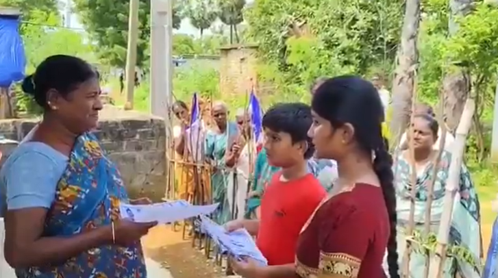 YSRCP Leader's Children Campaign for Grandmother in Gudur After Father's Arrest