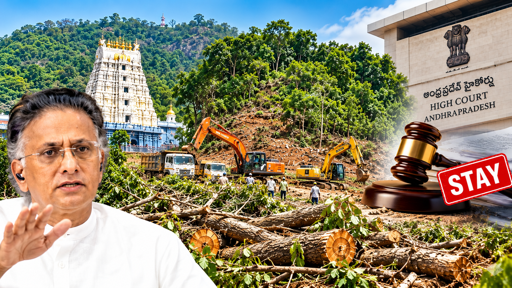 Simhachalam Hill Tree Cutting Allegations Raise Environmental Concerns